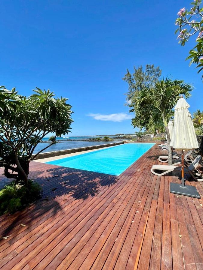 Luxury Beach House With Spectacular Sea View And Pool Appartement Trou aux Biches Buitenkant foto